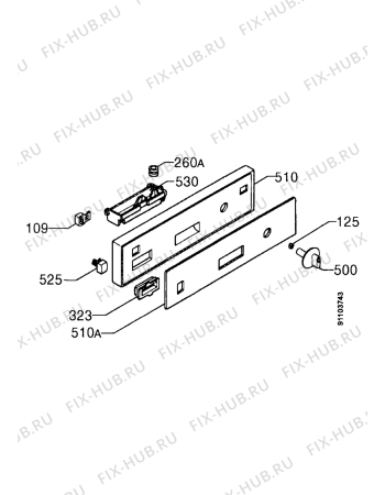 Взрыв-схема посудомоечной машины Zanussi ID4205S - Схема узла Command panel 037